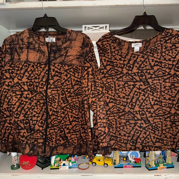 chicos size 2 2.5 lot of 10 tops blouses ladies size large 10 12 - Picture 3 of 11